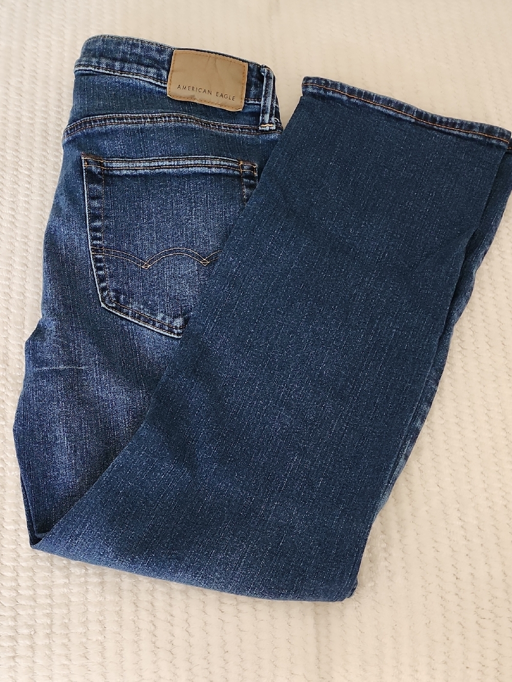 American Eagle Airflex + Orginal Bootcut Dark Blue Jeans